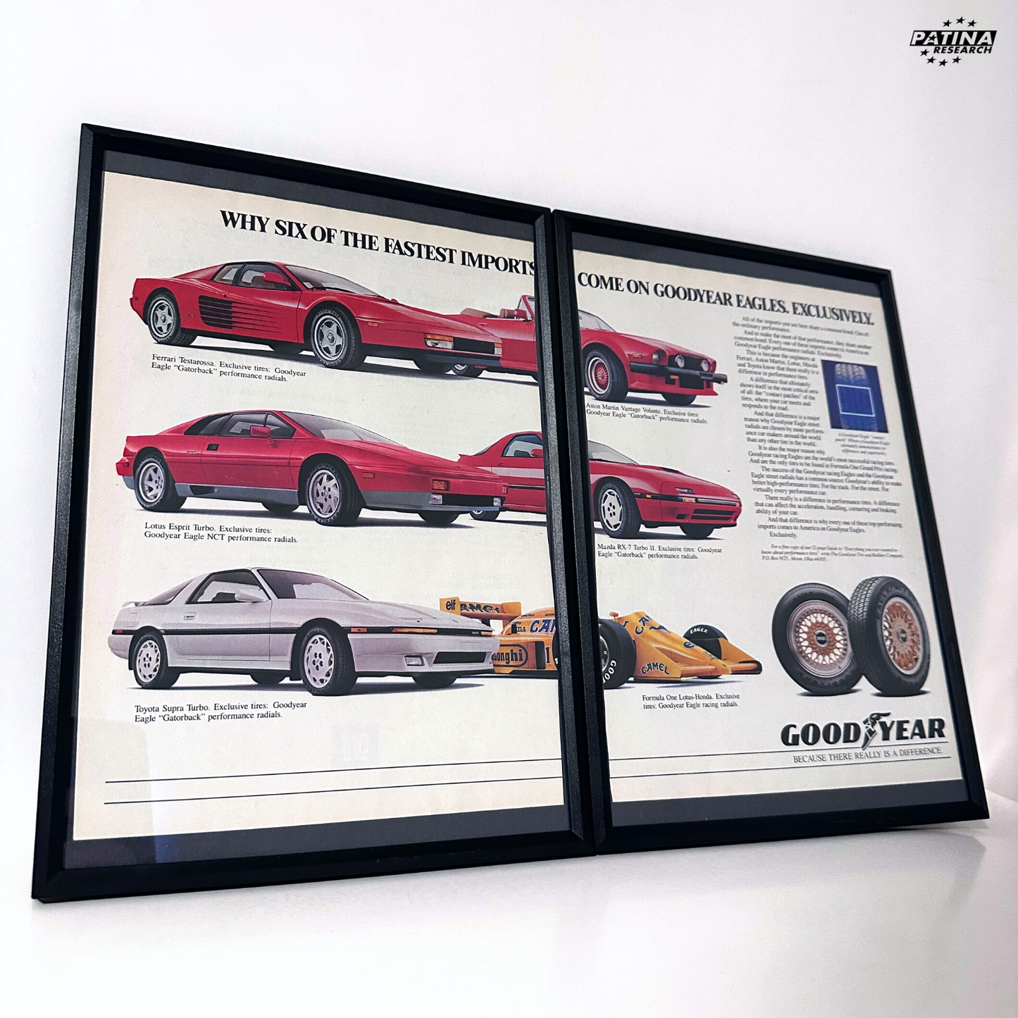 Fastest imports goodyear framed ad