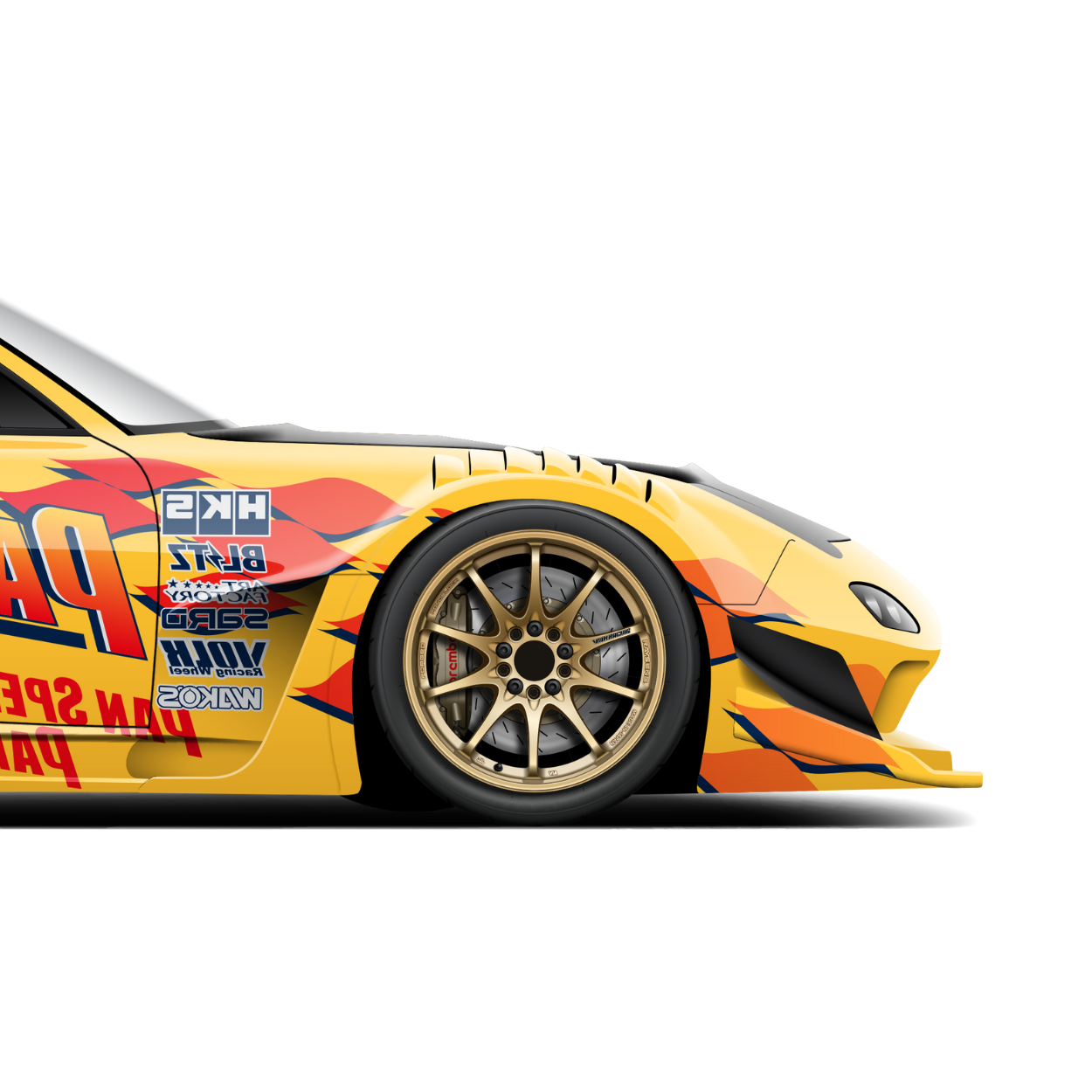 PANSPEED RX-7 TIME ATTACK PRINT