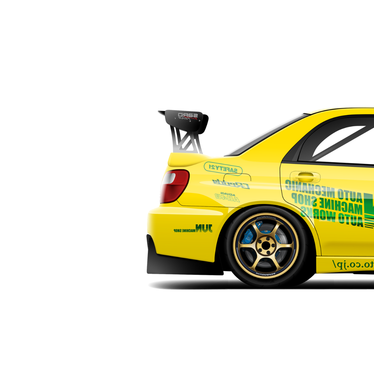JUN SUPER LEMON SUBARU WRX PRINT
