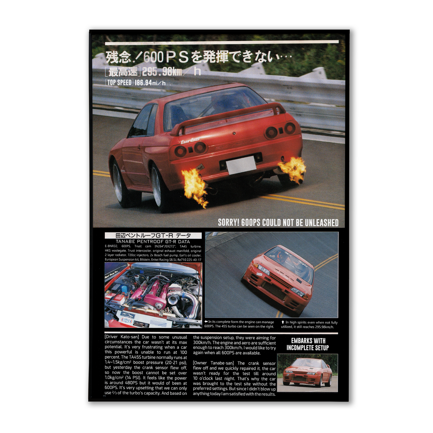 TANABE GT-R DATE POSTER