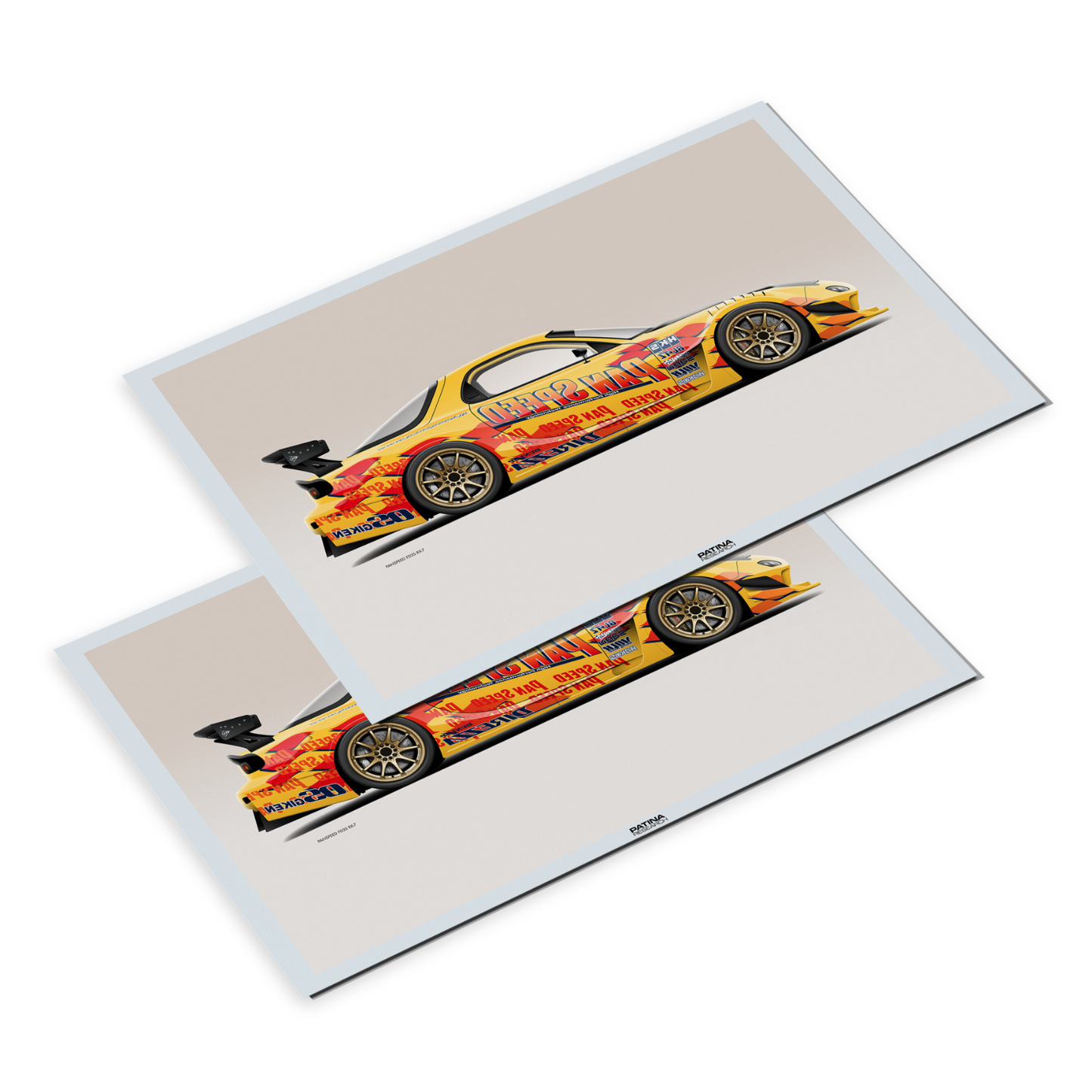 PANSPEED RX-7 TIME ATTACK PRINT