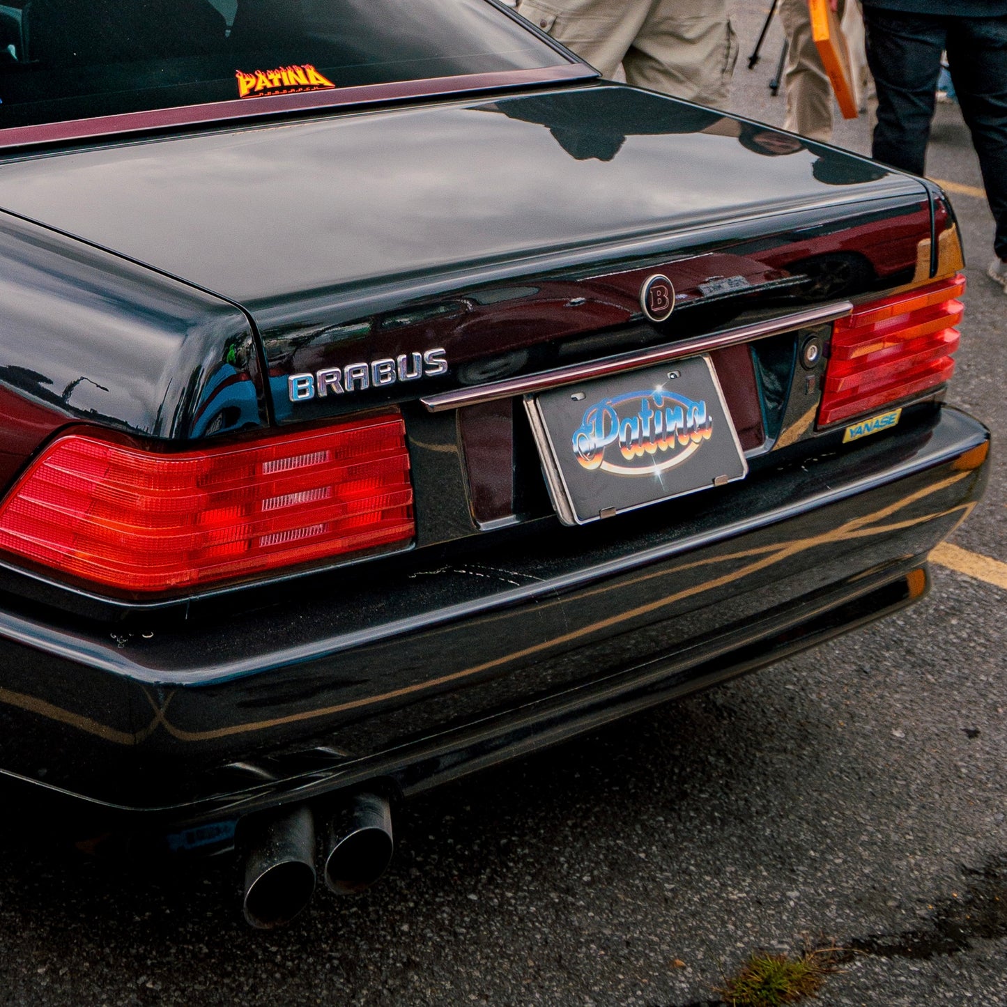 CHROME PATINA NUMBER PLATE