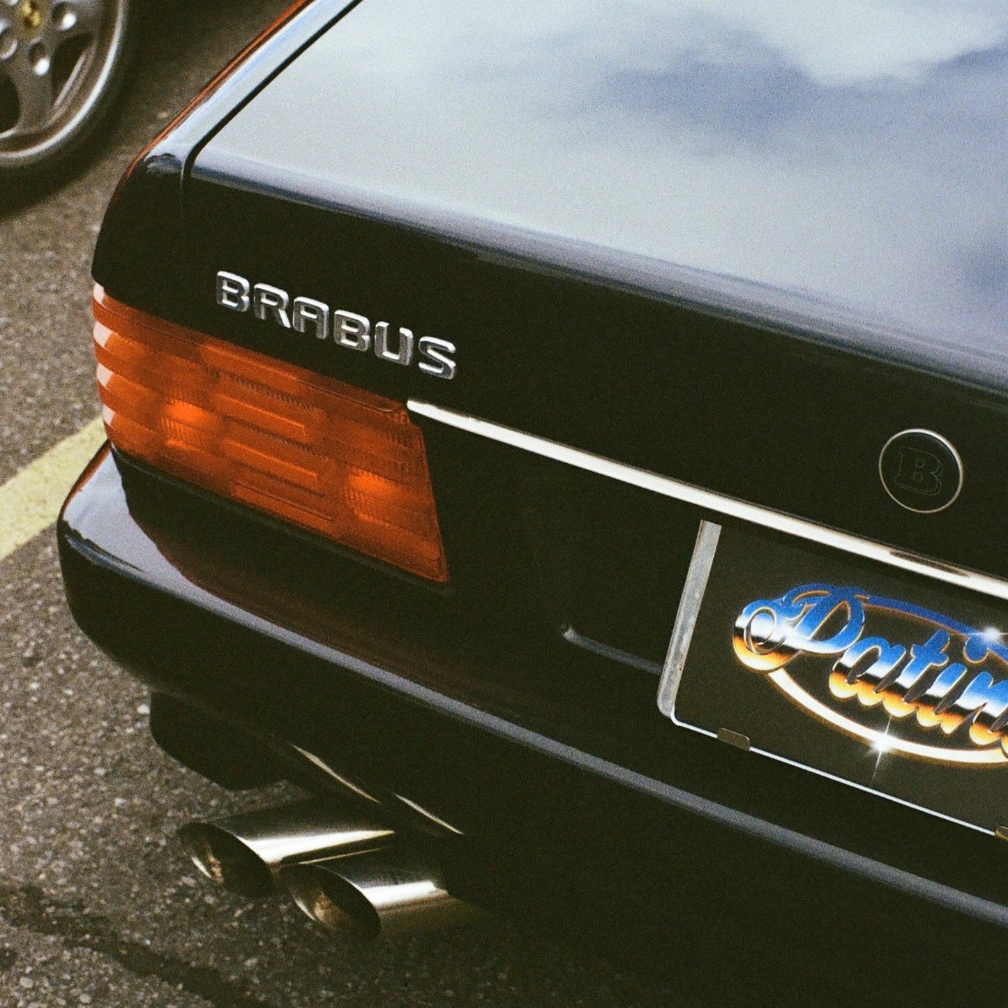 CHROME PATINA NUMBER PLATE