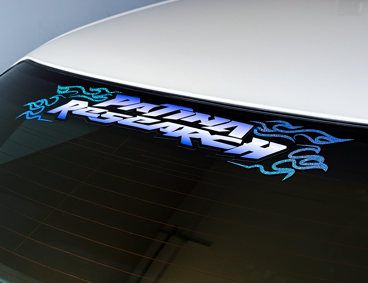 Blue flames 25 inch Banner