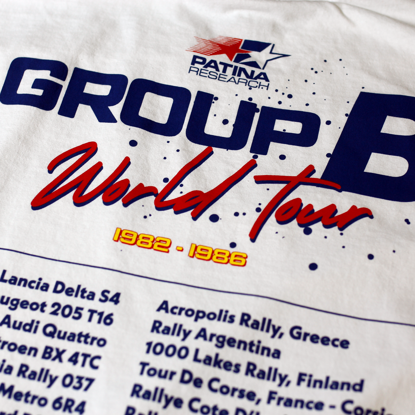 PRGROUPB WORLD TOUR RALLY T-SHIRT