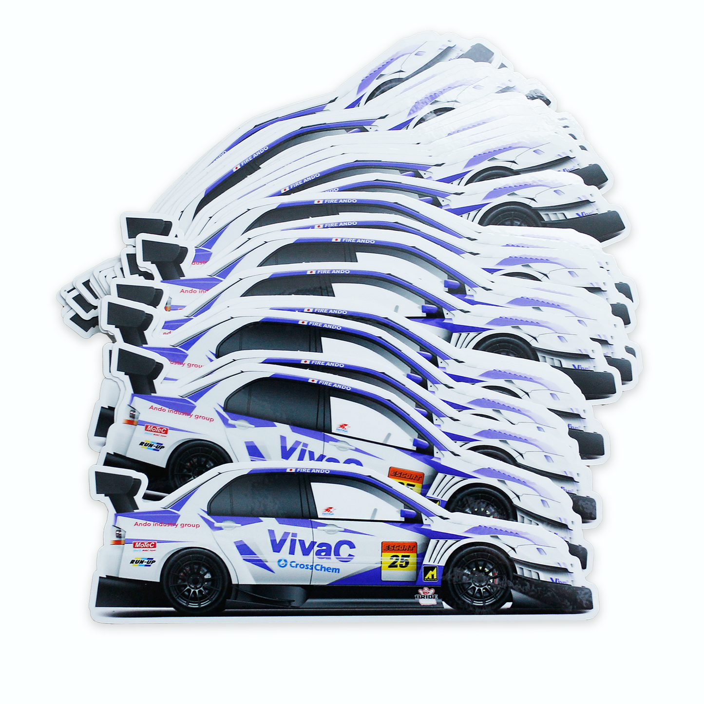 VIVAC ESCORT EVOLUTION IX 7" STICKER