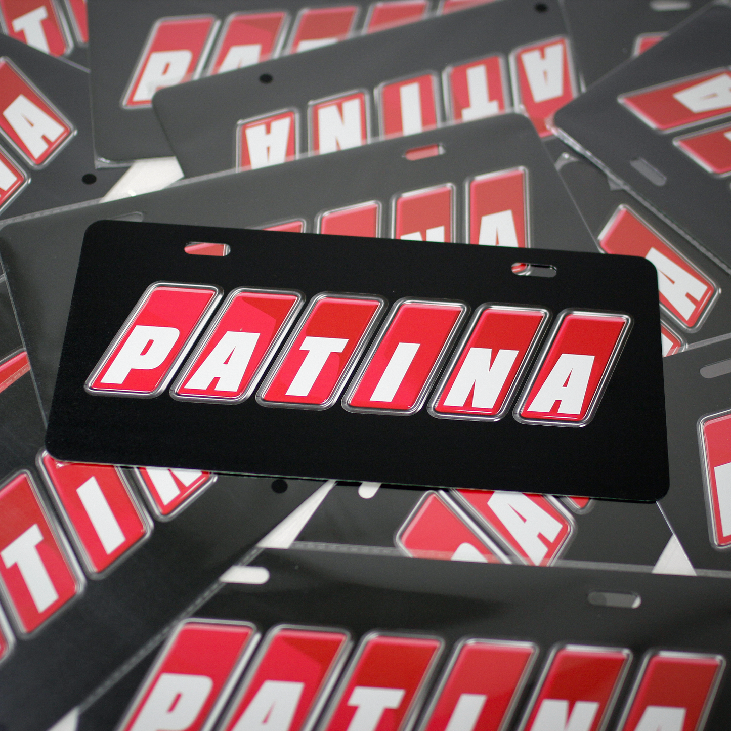 SPEED PATINA NUMBER PLATE