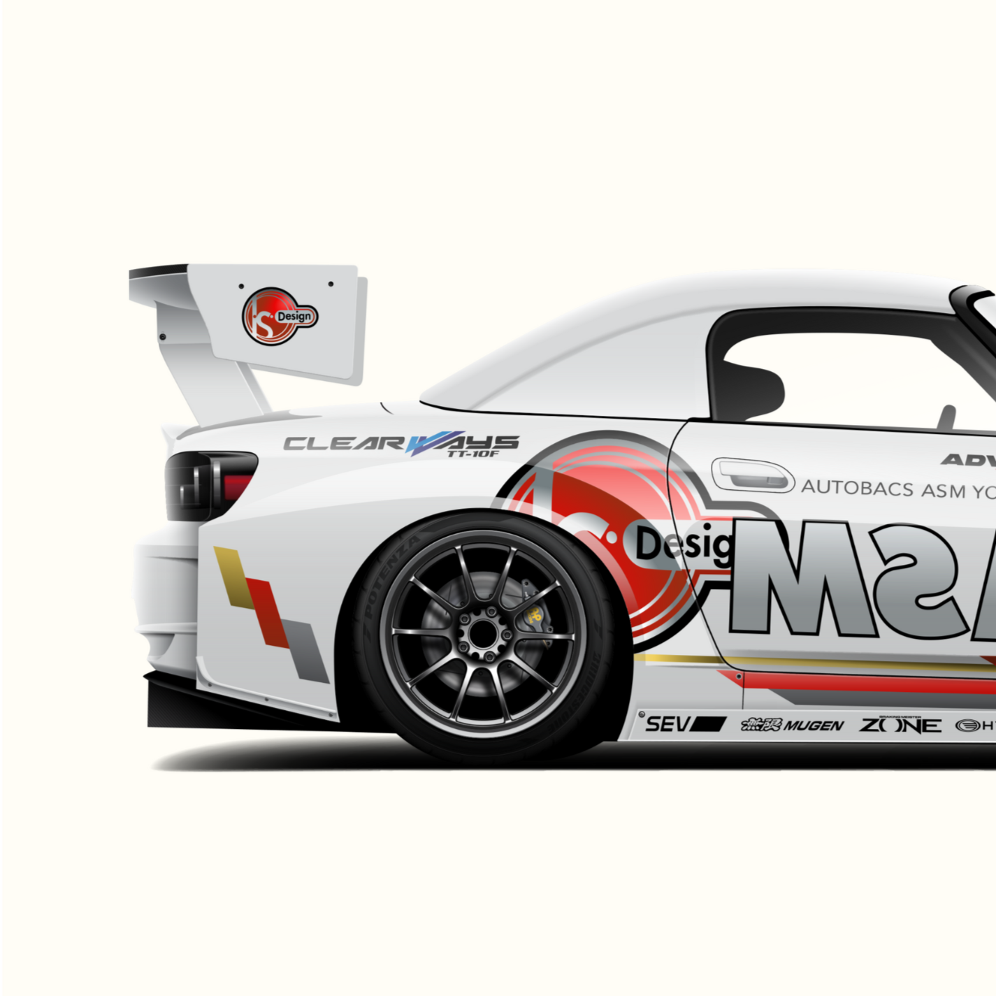 HONDA S 2000 ASM TIME ATTACK PRINT