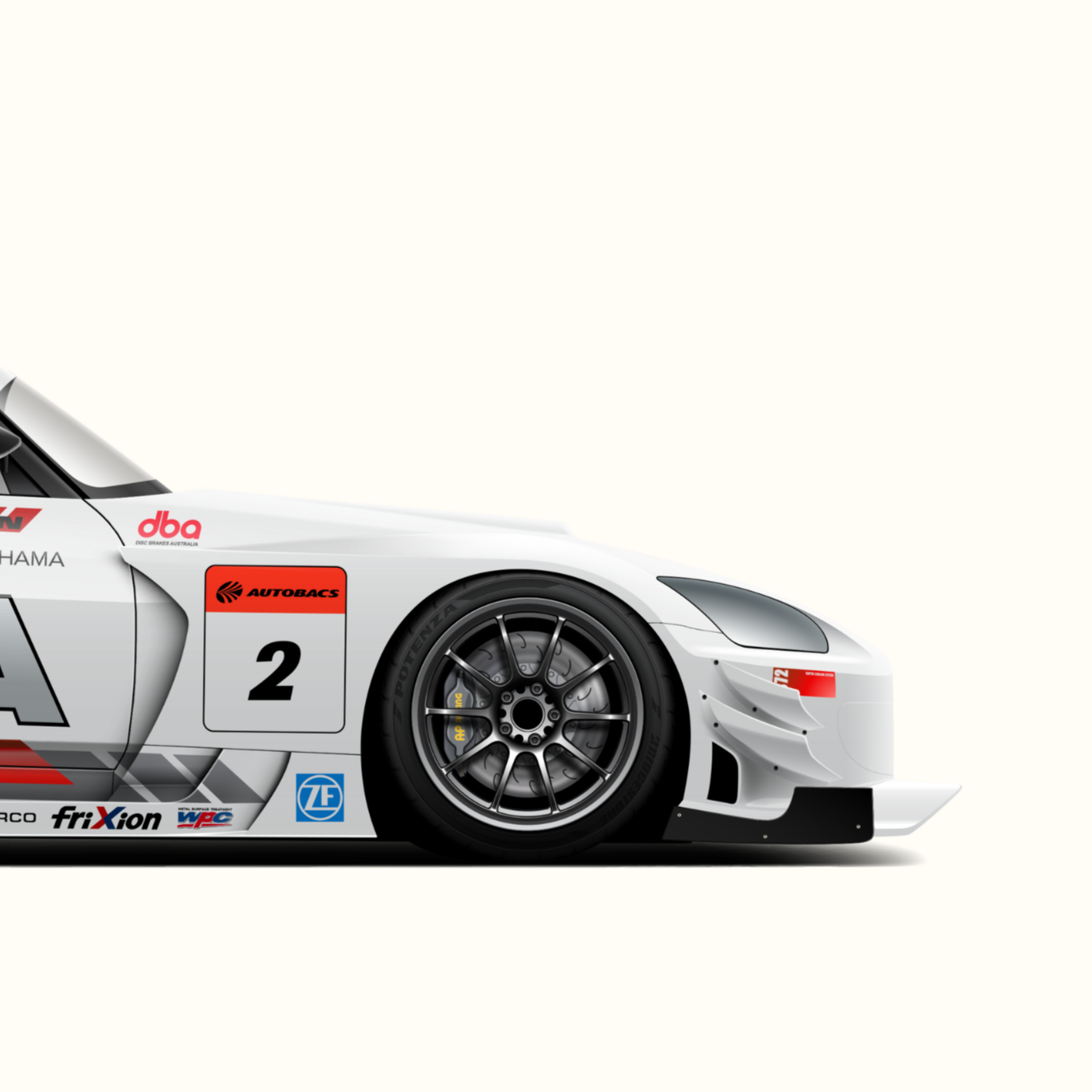 HONDA S2000 ASM TIME ATTACK PRINT