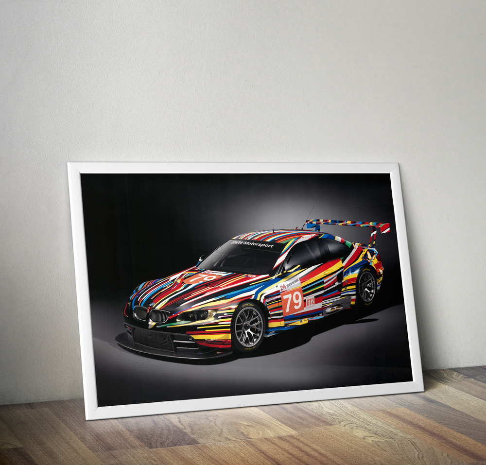 BMW M3 E92 GTR ART CAR POSTER