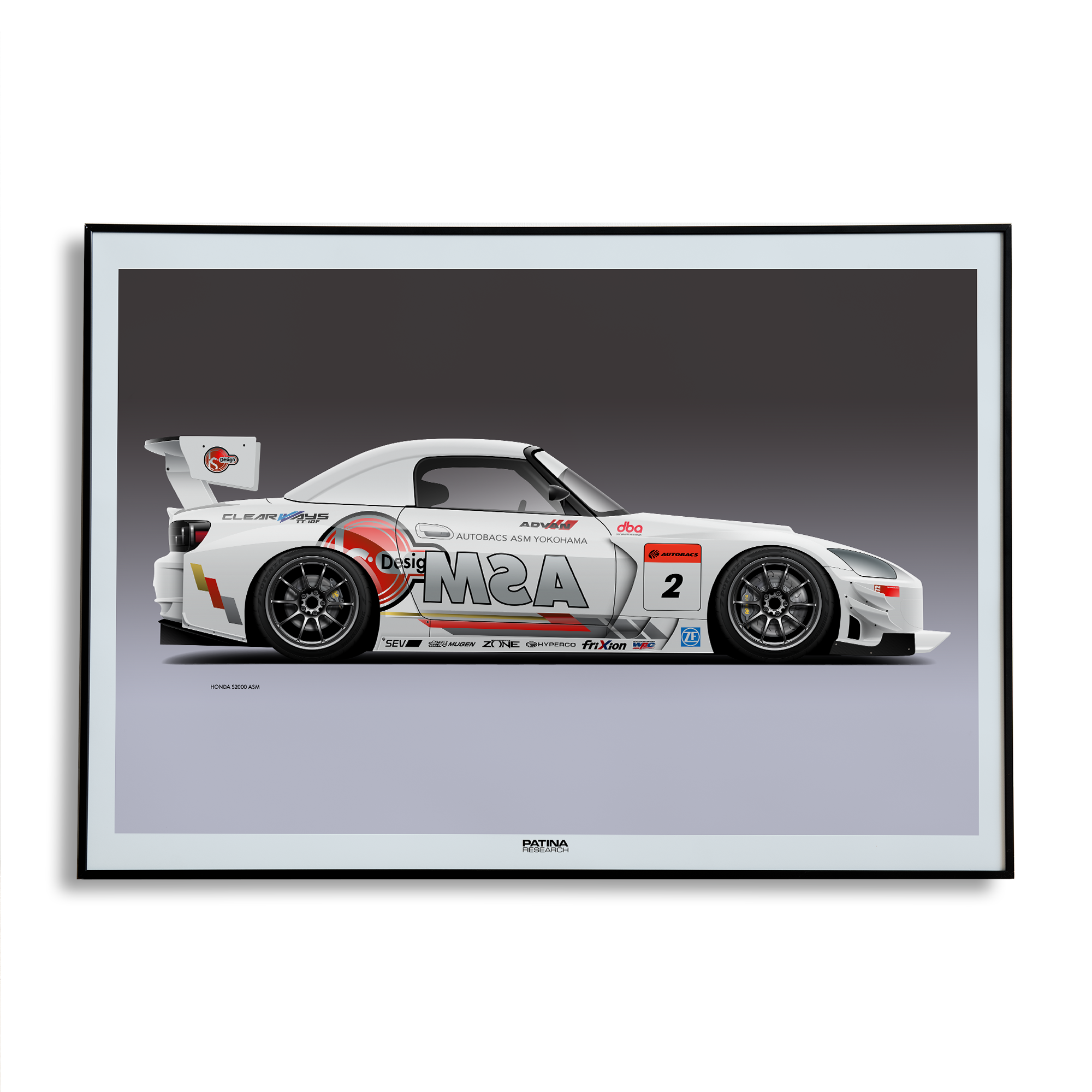 HONDA S2000 ASM TIME ATTACK PRINT – Patina Research HONDA S2000 ASM TIME ATTACK PRINT – Patina Research
