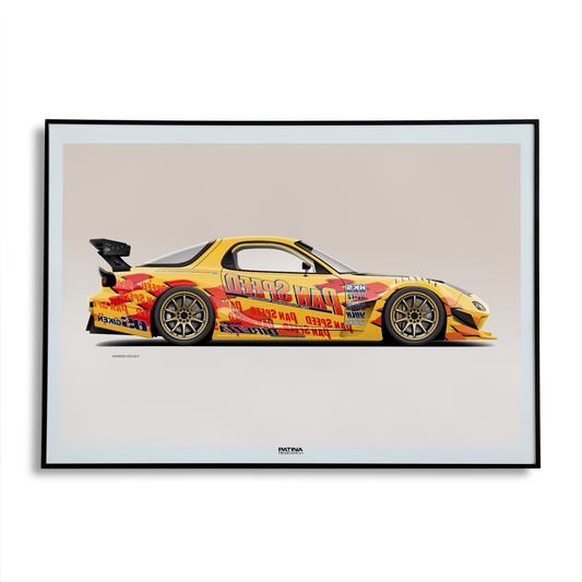 PANSPEED RX-7 TIME ATTACK PRINT