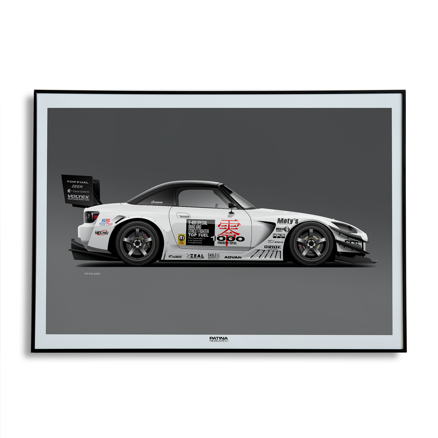 TOP FUEL HONDA S 2000 TIME ATTACK PRINT