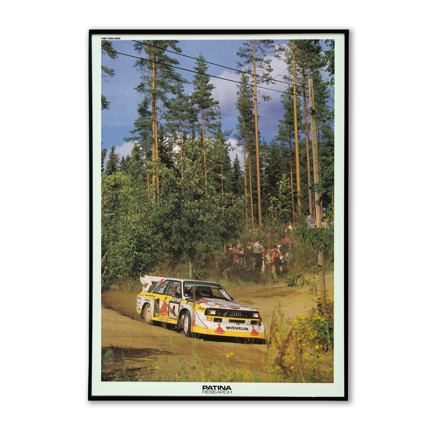 1985 1000 LAKES AUDI S 1 GROUP B PRINT