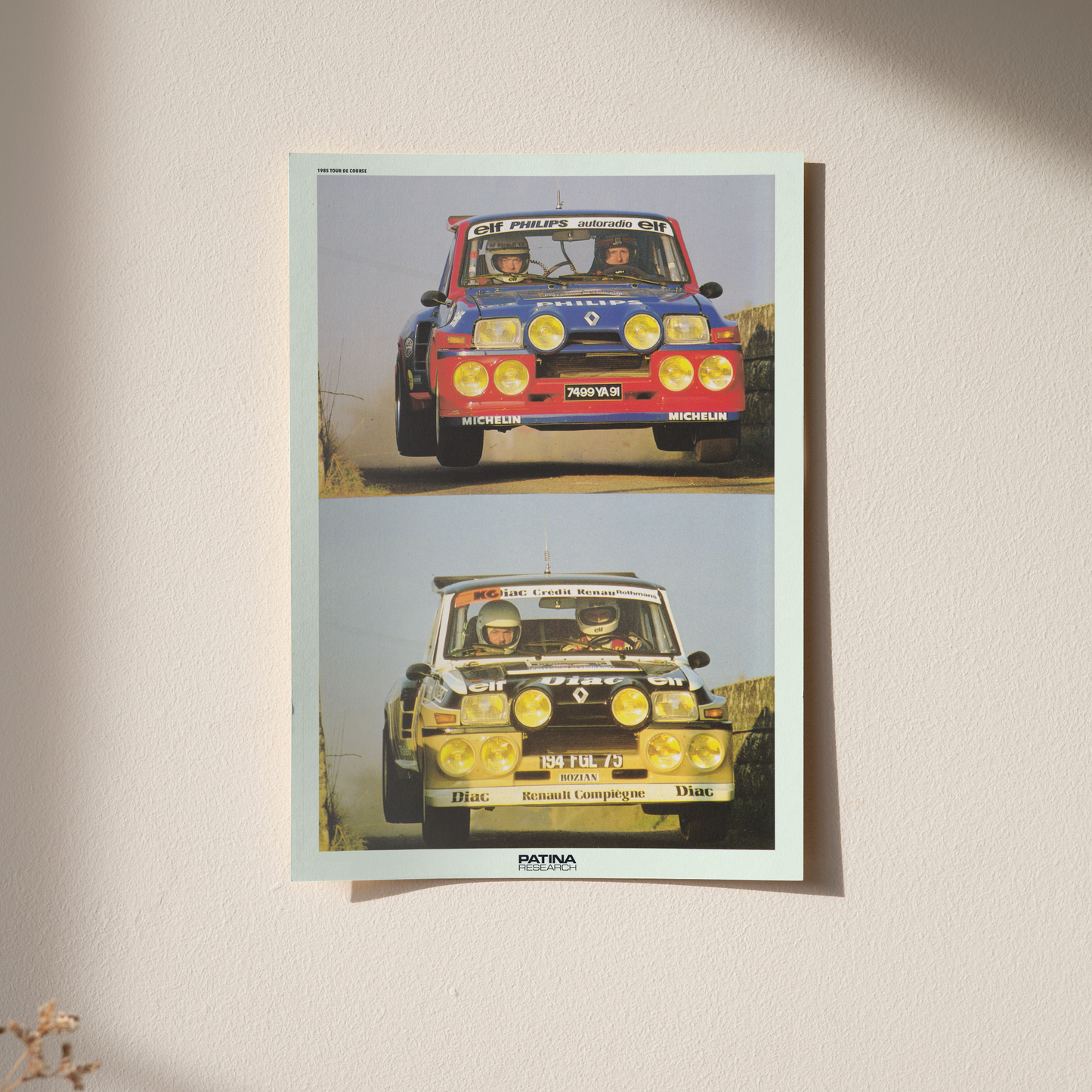 1985 TOUR DE CORSE RENAULT 5 GROUP B PRINT
