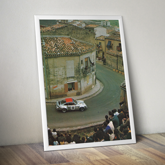 1973 TARGA FLORIO WINNING RSR POSTER