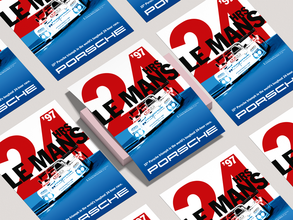24 HOURS LE MANS PORSCHE '97 POSTER