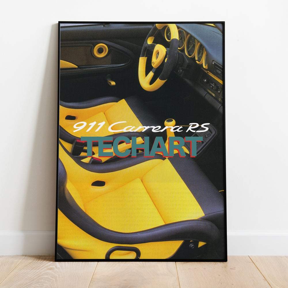 Porsche 911 carrera rs by techart poster