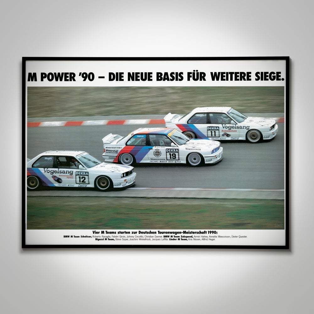 BMW M POWER '90 E 30 M 3 POSTER
