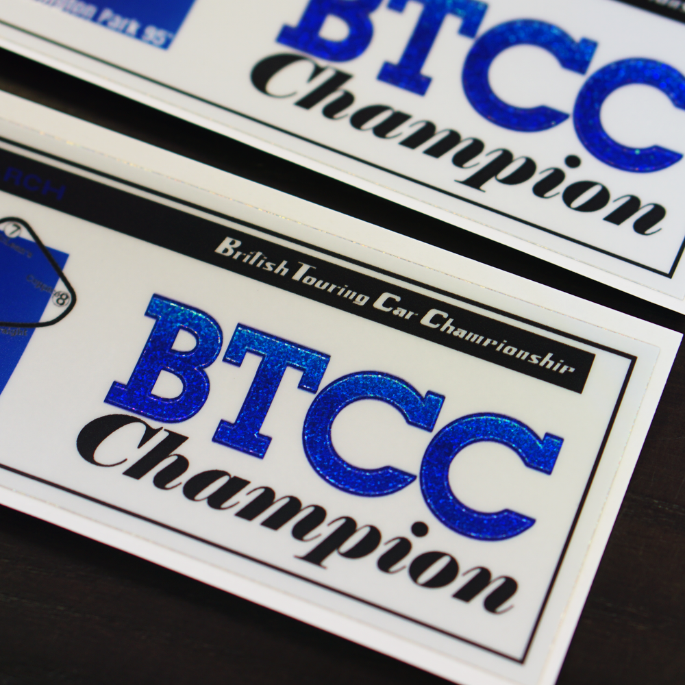 BTCC CHAMPION 7" STICKER