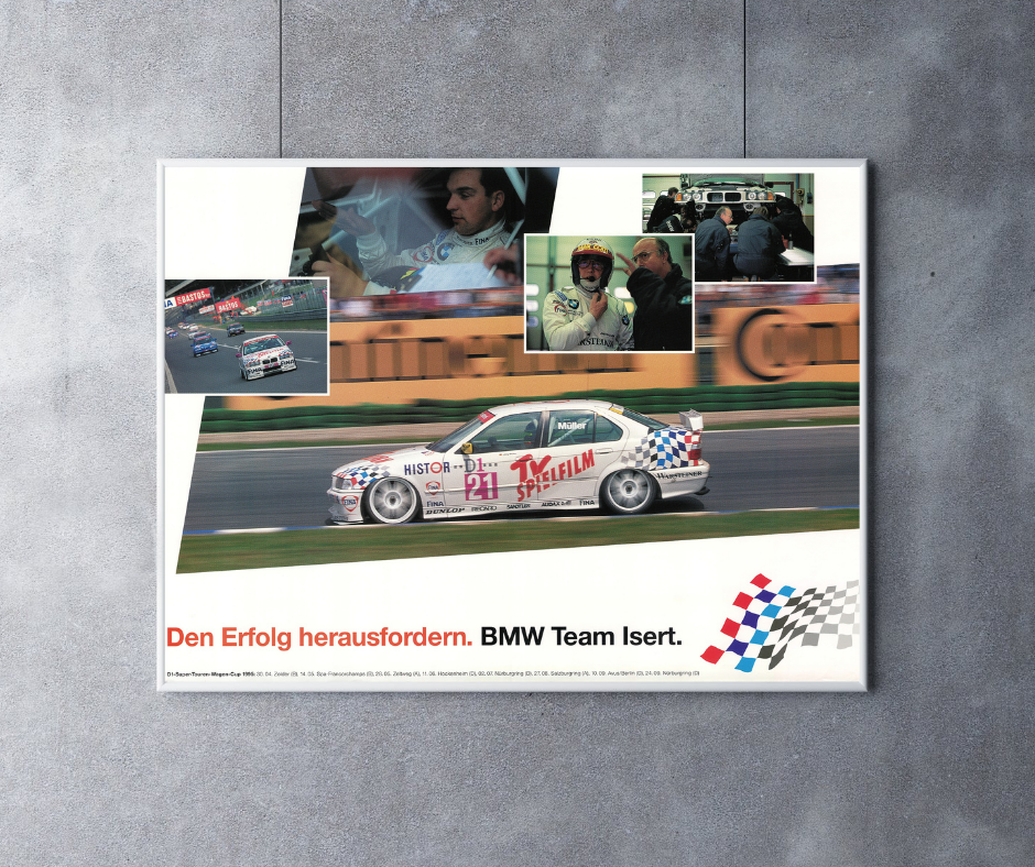 BMW TEAM ISERT E 36 POSTER
