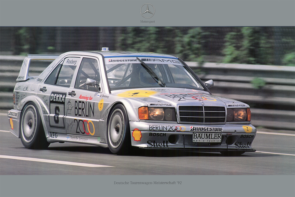 TOURENWAGEN MERCEDES DEKRA 1992 POSTER