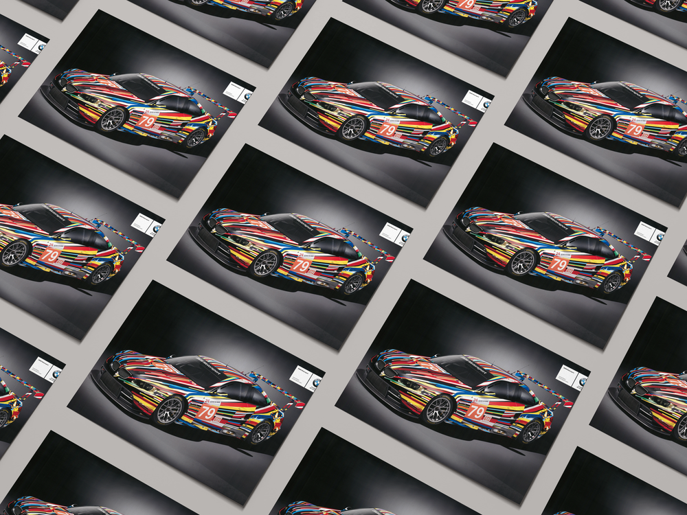 BMW M 3 E 92 GTR ART CAR POSTER