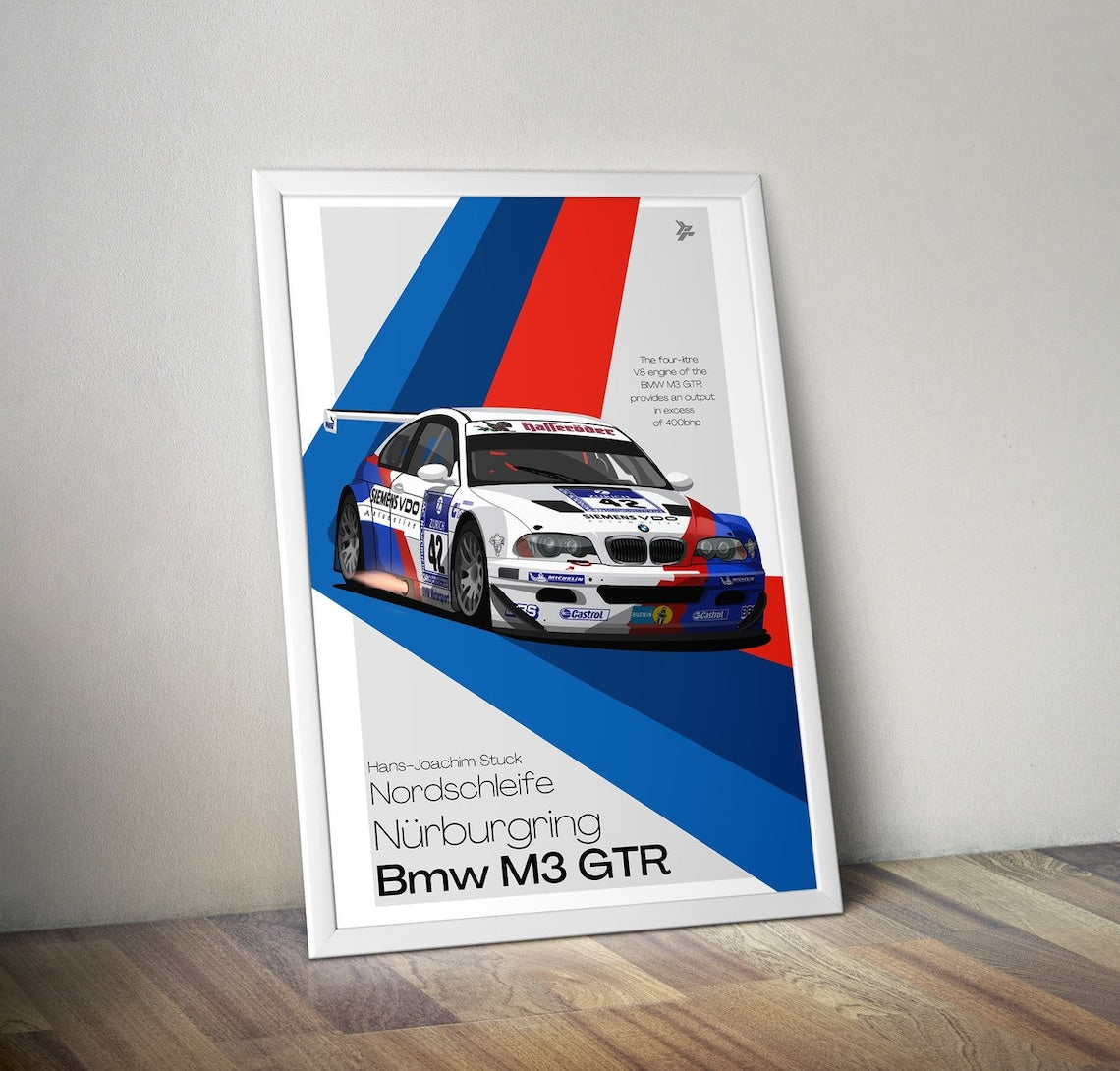 Bmw e46 M3 GTR poster – Patina Research