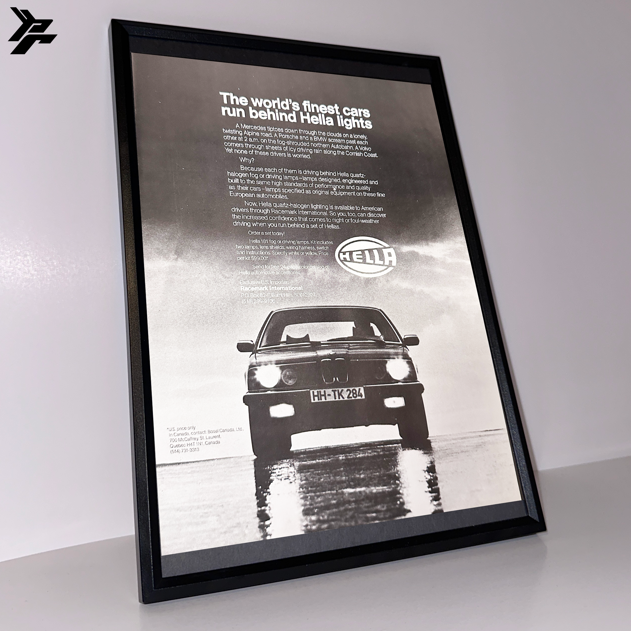 Bmw e21 Hella finest cars framed ad – Patina Handle