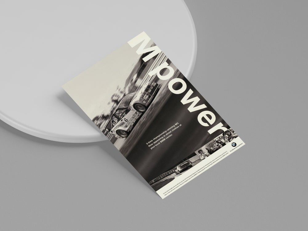 BMW 3 TIME CHAMPION POSTER