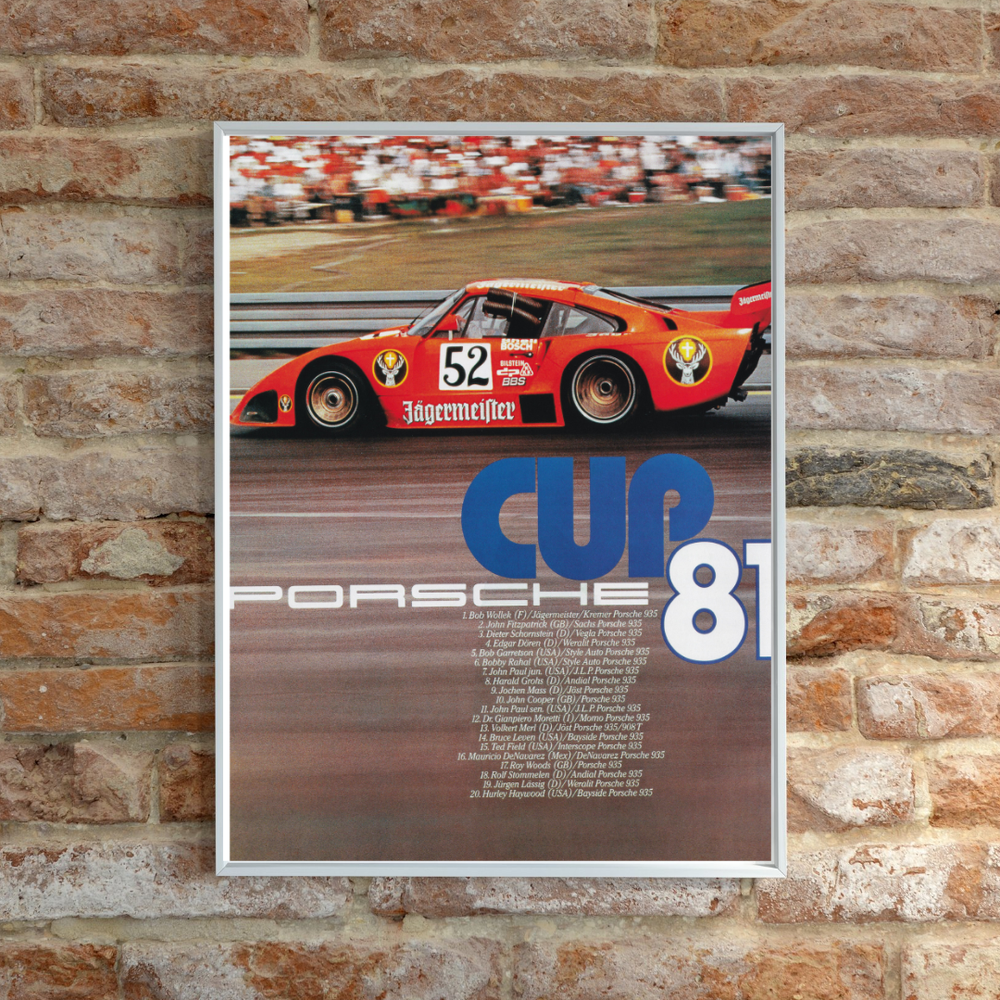 PORSCHE 935 SUPERCUP 1981 POSTER
