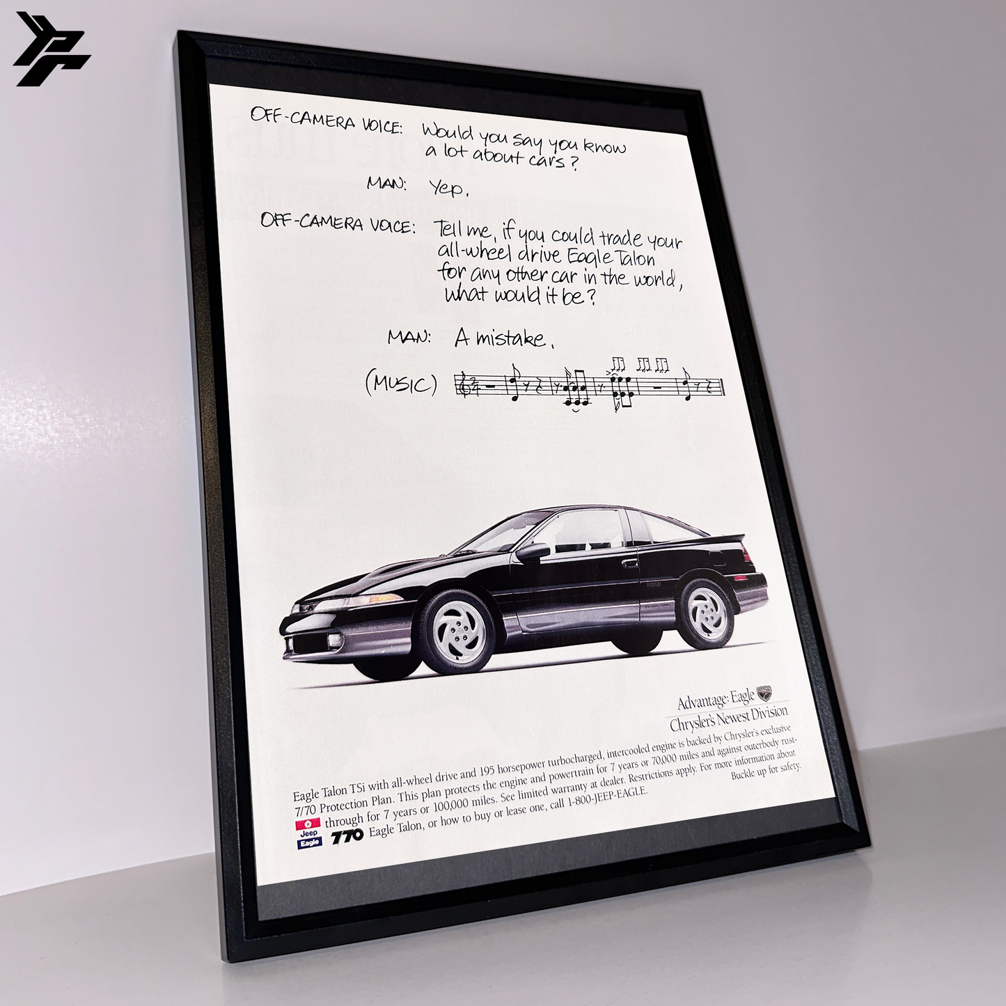 Eagle newest division framed ad