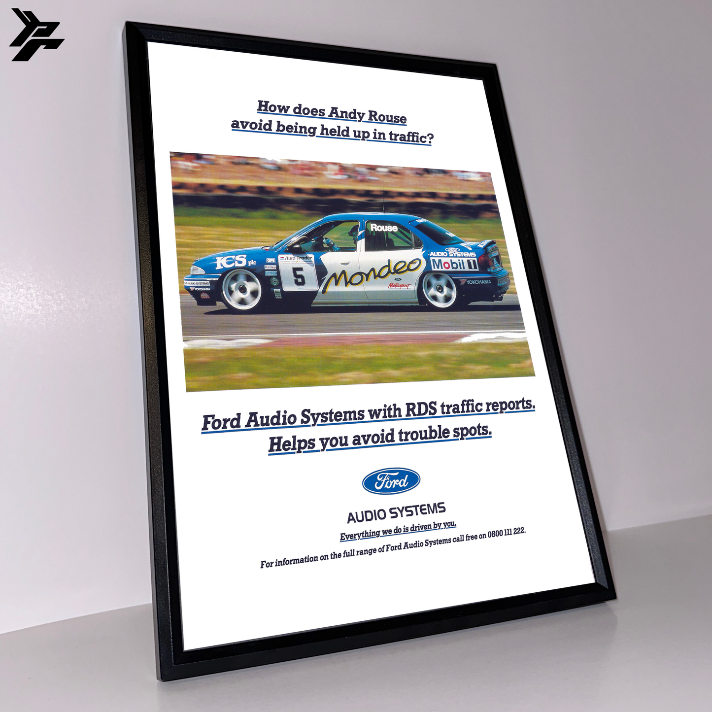 Ford Mondeo Andy rouse framed ad