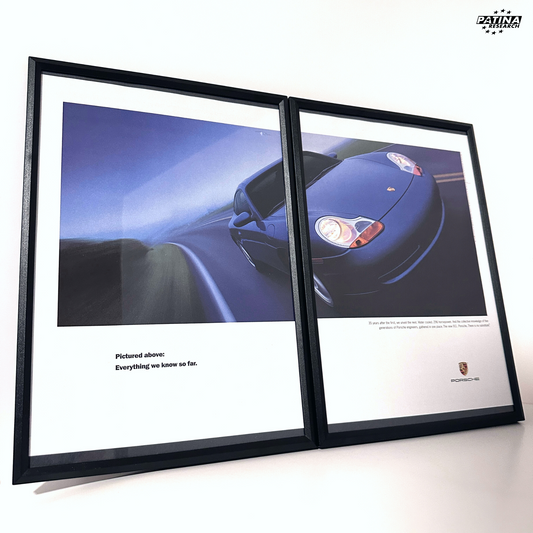 Porsche pictured above everything we know so far framed ad