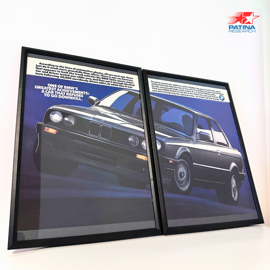 BMW 325is One of bmw's greatest achievements framed ad