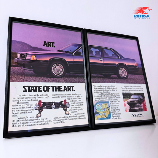 Volvo 780 state of the art framed ad