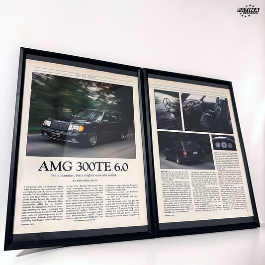 Mercedes-Benz AMG 300TE 6.0 framed ad