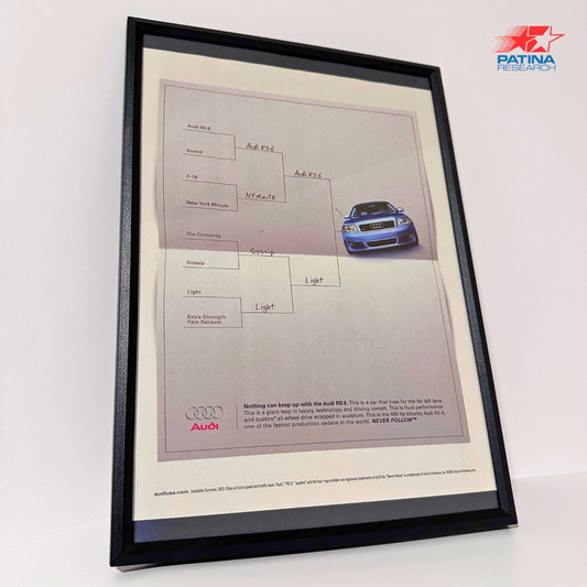 AUDI RS 6 framed ad