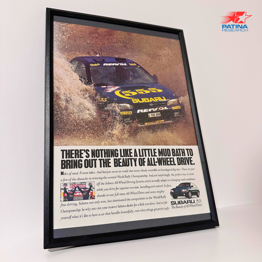 SUBARU There's nothing like a little mud bath.. framed ad