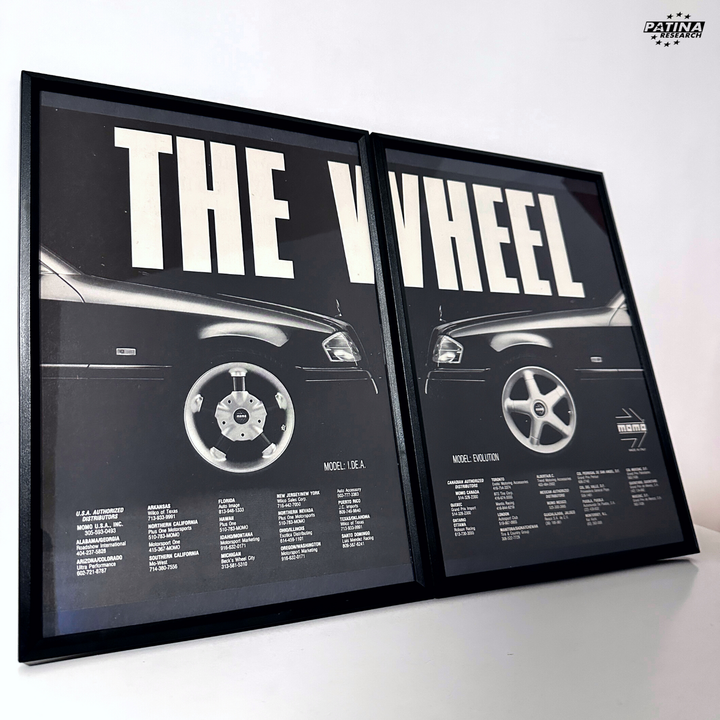 Mercedes momo the wheel framed ad