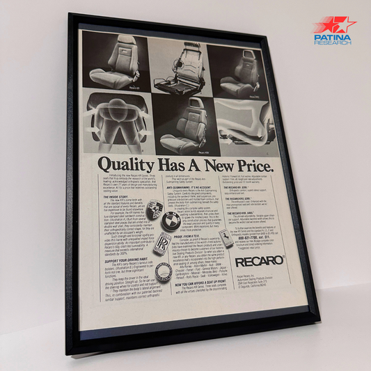 Mercedes,Rolls Royce, BMW, Porsche, ferrari Quality has a new price framed ad