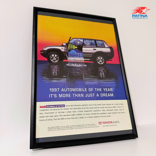 TOYOTA RAV4 1997 automobile of the year framed ad