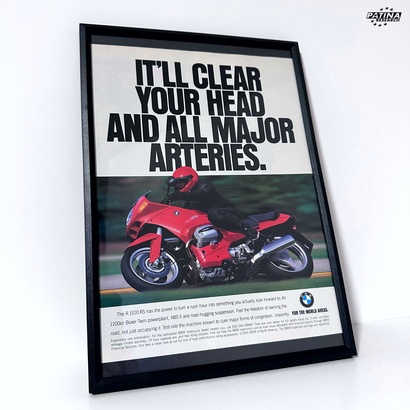 BMW it'll clear framed ad