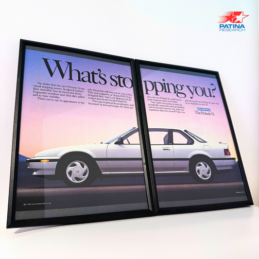 HONDA Prelude Si Whats stopping you?  framed ad