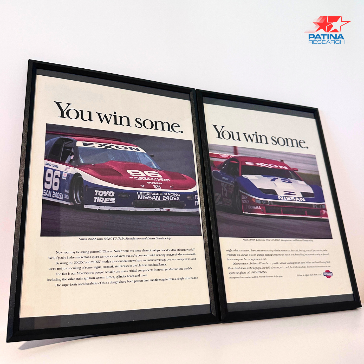 NISSAN 240SX 300ZX Turbo You win some framed ad