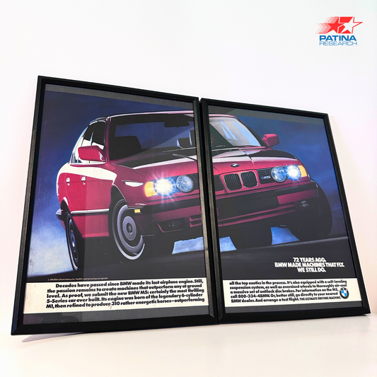 BMW 318is Back with a vengeance framed ad