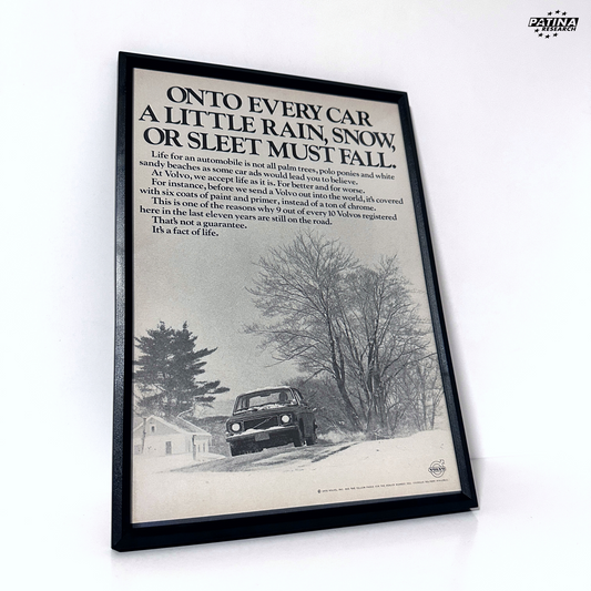 Volvo onto every car framed ad