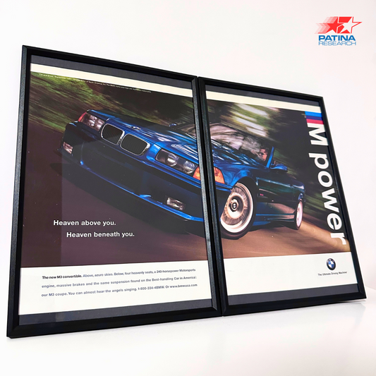 BMW M3 M power Heaven above you. framed ad
