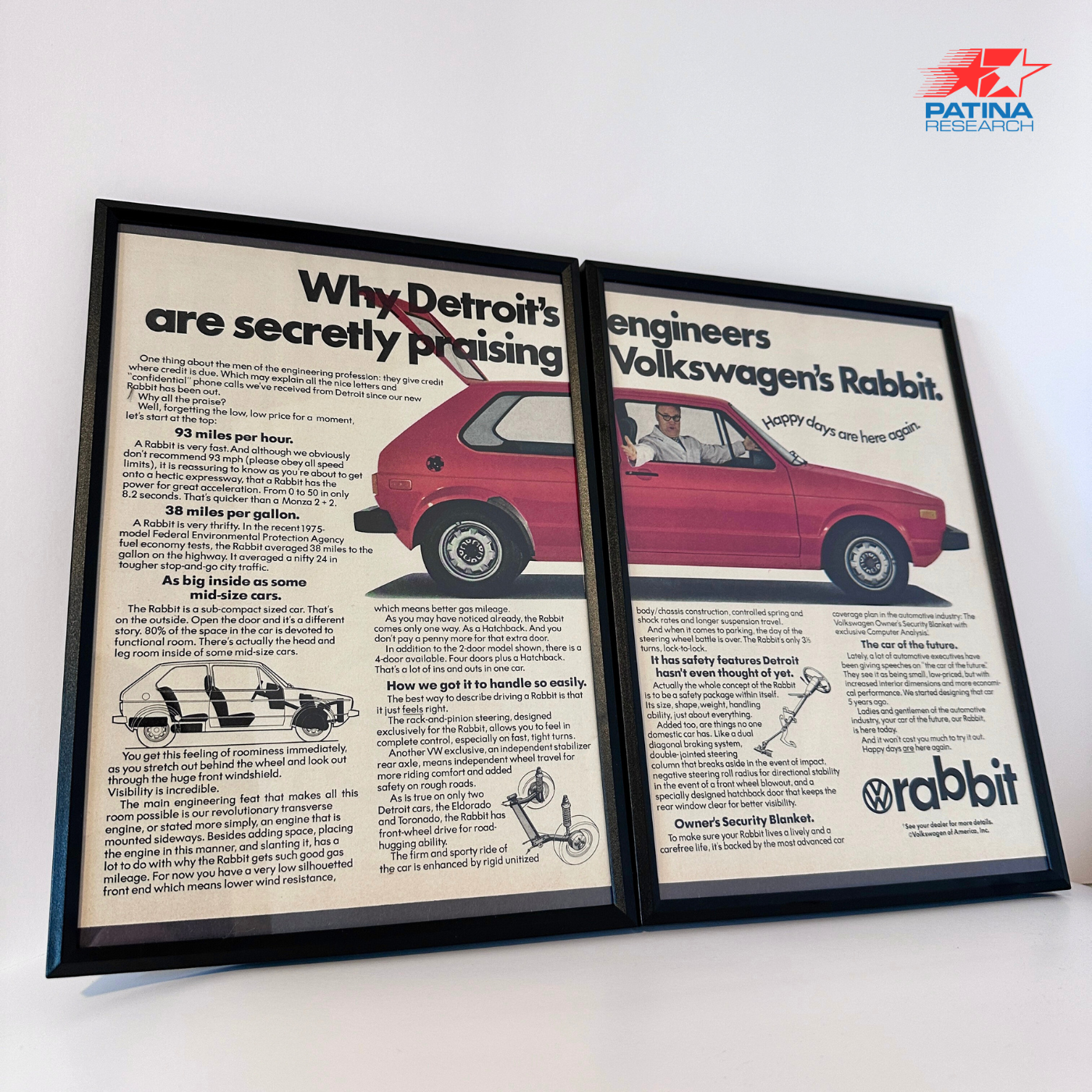 Volkswagen Rabbit Why Detroit's engineers are...framed ad