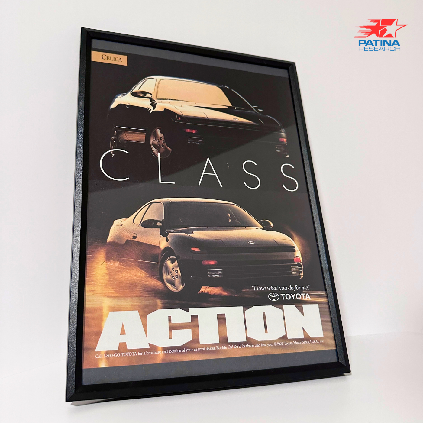 TOYOTA CELICA Class Action  framed ad